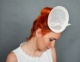 Fascynator ślubny ecru Madame Allure